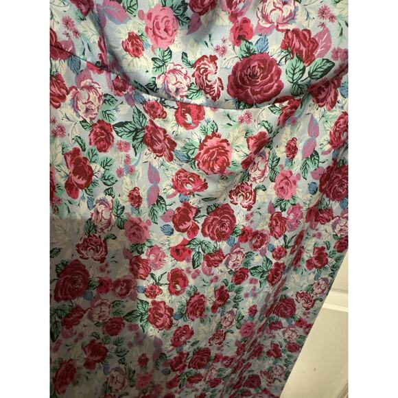Zara floral satin maxi dress size medium - Picture 4 of 7
